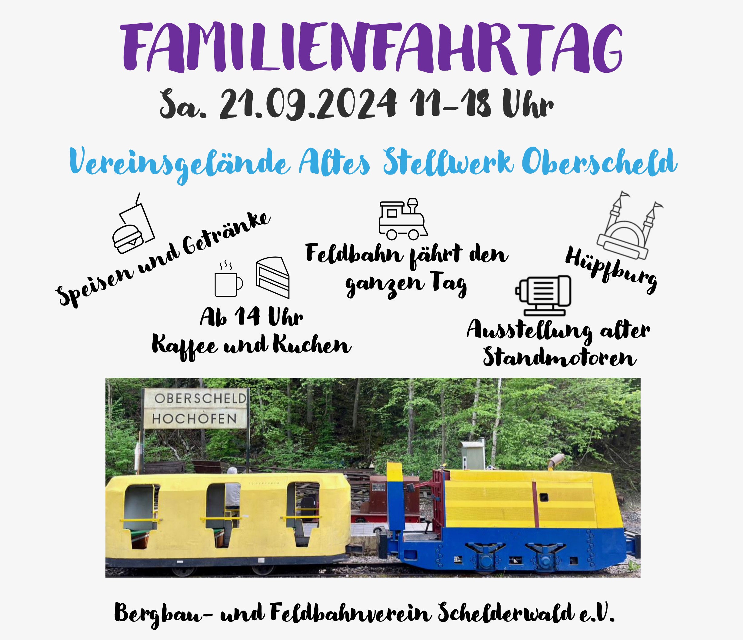 Familienfahrtag mit der Feldbahn am 21.09.2024